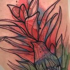 Tattoos - Tropical Flower - 123621